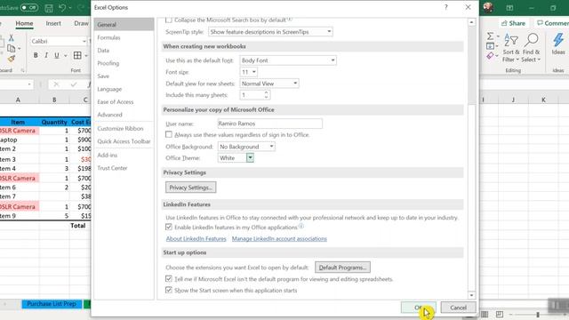 Excel Options and Autosave смотреть онлайн