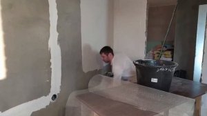 Штукатурка стен с армирующей сеткой