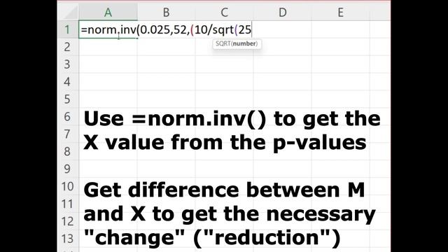 Getting X Value from Critical Boundary in Excel смотреть онлайн
