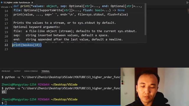 30. Жоғары Ретті Функциялар | Higher Order Functions - Python Қазақша смотреть онлайн