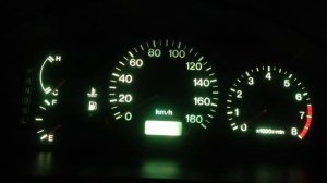 mazda familia 323 переделка подсветки приборной панели.