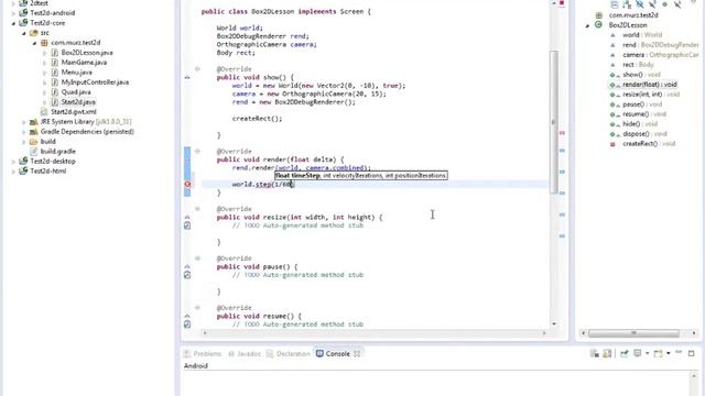 LibGDX 2d урок 11( Начало работы с Box2d) смотреть онлайн