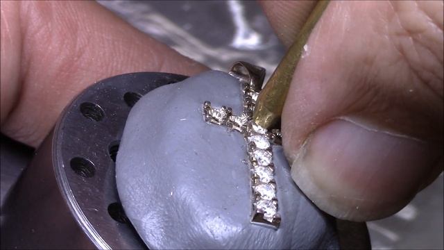 Закрепка камней Stone setting (Крестик) смотреть онлайн