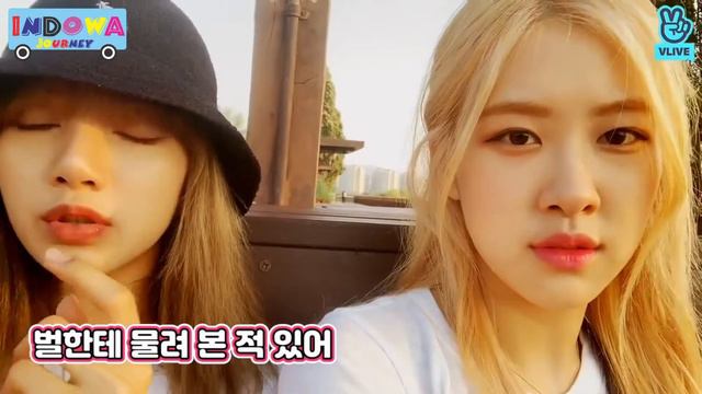 Blackpink - Rose & Lisa Take Picture In Park | Fun Moments