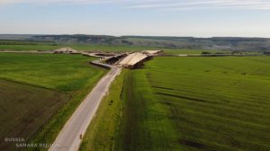 Строительство новой трассы в районе с. Левашовка / Шигонский р-н / дорога к новому мосту через Волг