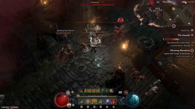 WORLD RANK 3 NECRO Gauntlet Hall of the Ancients | Diablo 4 Necromancer Gauntlet Build #skulm смотреть онлайн