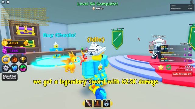 I Became The Strongest Hero In Idle Heroes Simulator Roblox! смотреть онлайн