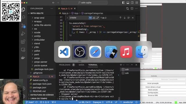 Programando em REACT native - cadastrando categorias no SQLite - AO VIVO - LIVE CODING смотреть онлайн