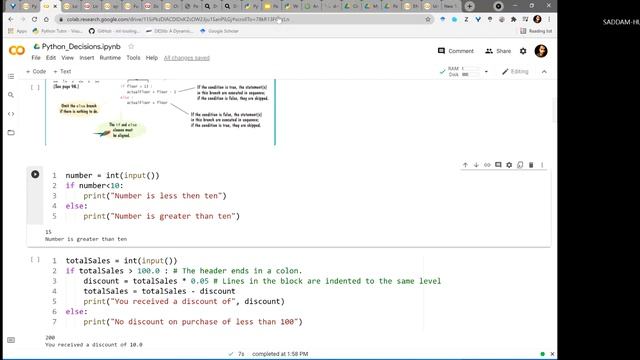 PYTHON | INPUT FUNCTION | DECISION MAKING | IF ELSE смотреть онлайн