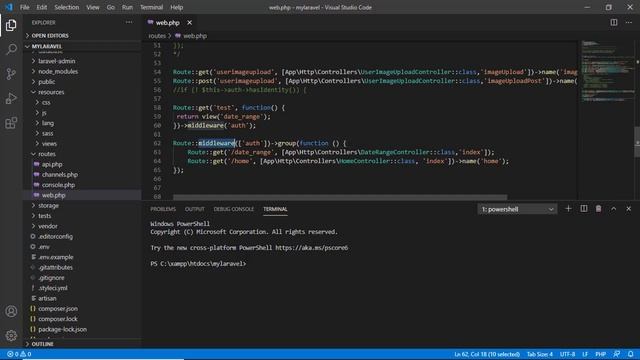Lesson#8 | Laravel Authentication Middleware with Group Routing | Laravel Tutorial смотреть онлайн