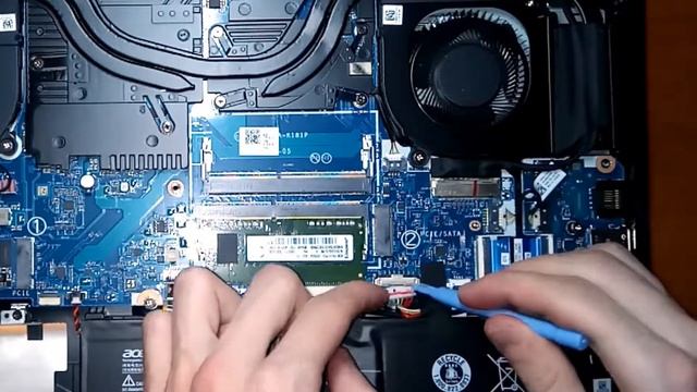 Разбор Acer Nitro 5 (AN515-44), добавление RAM смотреть онлайн