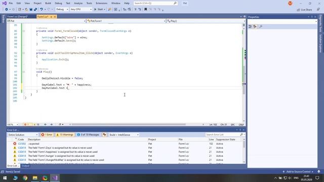 1. Windows Forms Draft | WPF C# Game Pet смотреть онлайн