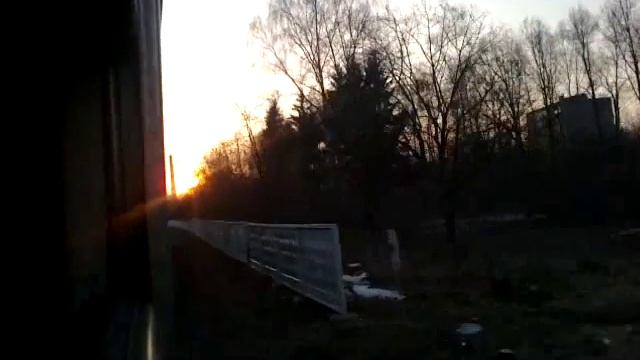 Вид из окна поезда до станции Могилёв 2. смотреть онлайн