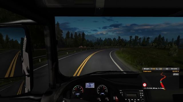 Самые Интересные Дороги в ЕТС - EURO TRUCK SIMULATOR 2 + РУЛЬ смотреть онлайн