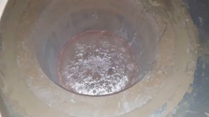 Дегазация алюминия в индукционной тигельной печи