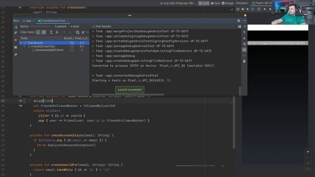 Friends App Android Client Ep41 - TDD on Android Screencast смотреть онлайн