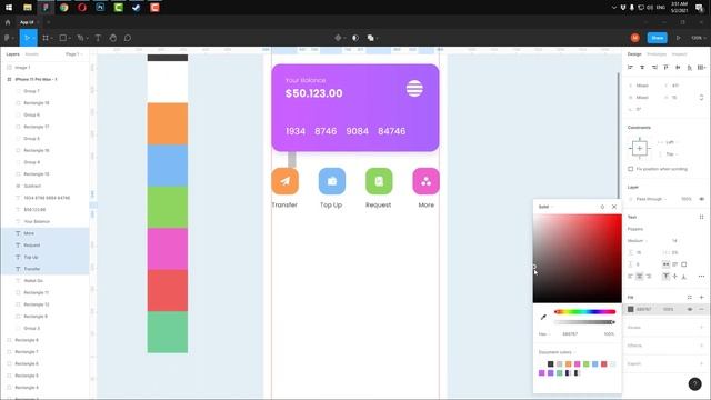 Wallet App UI - Figma UI Design смотреть онлайн