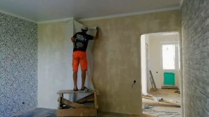 Как клеить широкие обои одному! Все секреты!