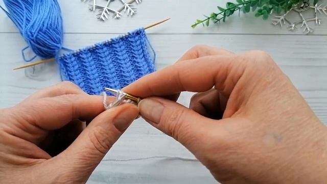 Объемный узор колосок, всего 2 ряда. Отличный вариант для шапок смотреть онлайн