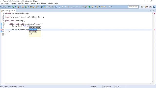 Cryptography in Java. 5-Encoding and Decoding with Base64 смотреть онлайн