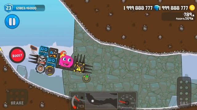 Розовый Шар в новой машинке! Красный новый мультик! Игра Red Ball craft от Флавиос! смотреть онлайн