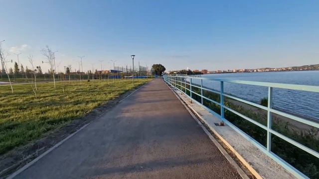 Кокшетау, набережная рано утром. Часть 5/7 смотреть онлайн