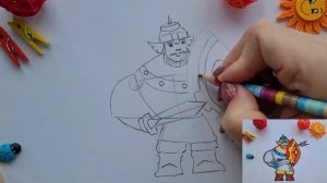 Как нарисовать богатыря поэтапно для 4 класса