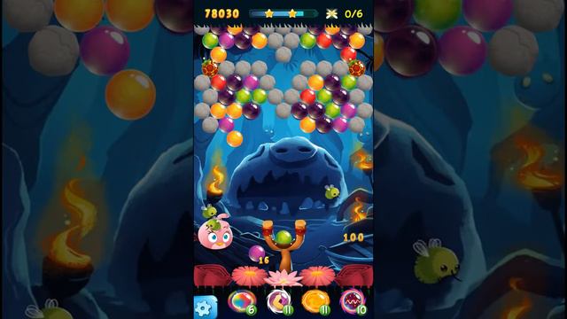 Angry Birds Pop 328 Hard Level 3 Stars (no boosters) смотреть онлайн