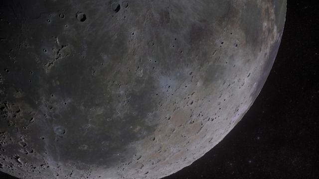 Футаж Близкий Пролёт Возле Луны - Луна, Космос смотреть онлайн