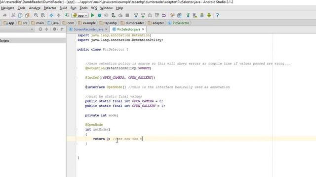 Annotations in android, intDef stringDef example and basics смотреть онлайн