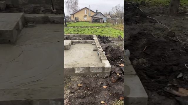 Фундамент бани 3х5 заливаем стяжку! смотреть онлайн