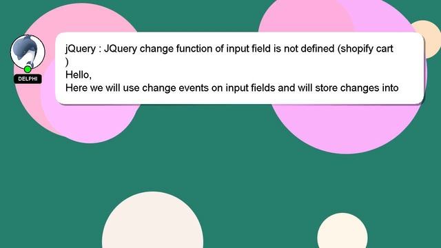 jQuery : JQuery change function of input field is not defined (shopify cart) смотреть онлайн