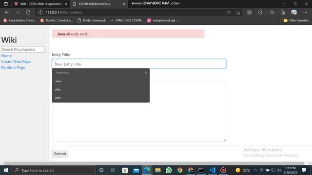 CS50’s Web Programming with Python and JavaScript Project 01 Wiki смотреть онлайн