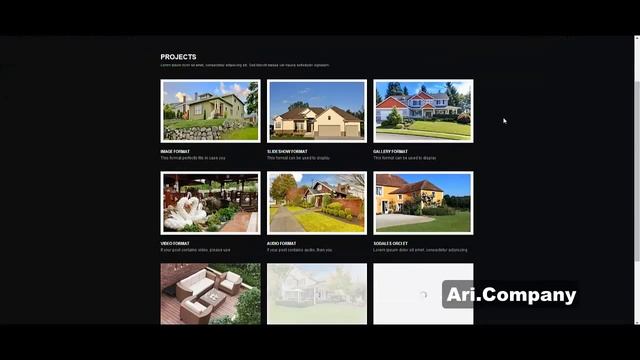 WordPress шаблон Exterior 2 - Ari.Company смотреть онлайн