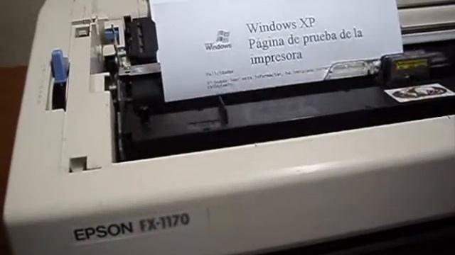 Página de Prueba EPSON FX-1170 смотреть онлайн