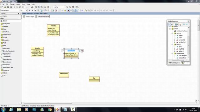 Tutorial 5 : Vehicle Inheritance - Class diagram - Star UML 5.0 - TY BSc. IT practical exam смотреть онлайн