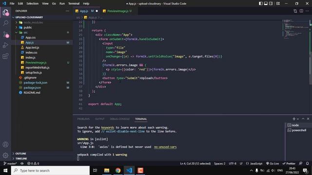 Upload Image to Cloudinary in ReactJS using Formik + Validation + Preview смотреть онлайн