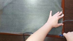 Как натянуть москитную сетку без перекосов.