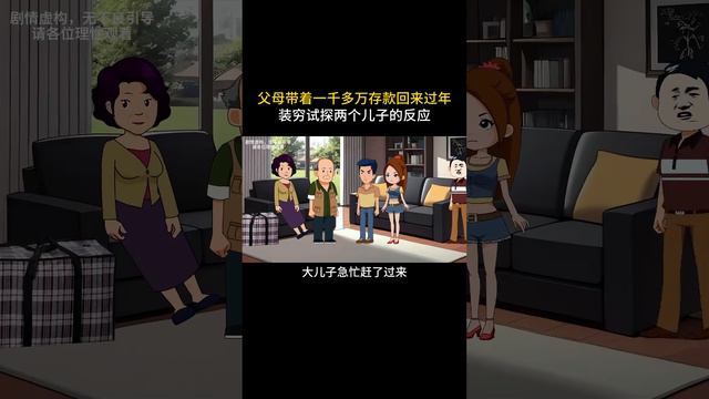 父母带着1000w存款回家过年，装穷试探两个孩子，没想到被无情赶出家门，反倒是养女为他们养老送终！【小芹菜动画】 смотреть онлайн