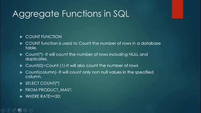 Aggregate Functions in SQL Server смотреть онлайн