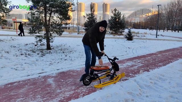 ДЕТСКИЙ ЭЛЕКТРОСНЕГОКАТ BARS - развлечение для детей в зимнее время. Интереснее обычного снегоката. смотреть онлайн
