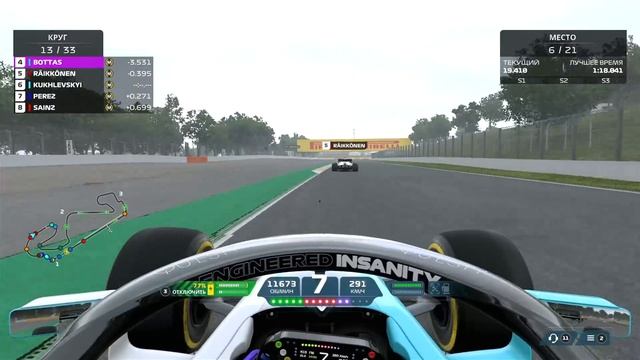 ЗАВАЛ И ПРОБЛЕМНЫЕ РЕСТАРТЫ - F1 2021 Моя команда #21 смотреть онлайн