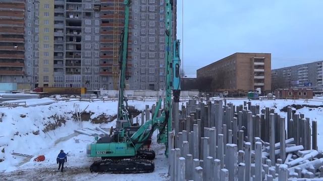 Копровая установка SD-12 C гидравлическим молотом SGH-0312