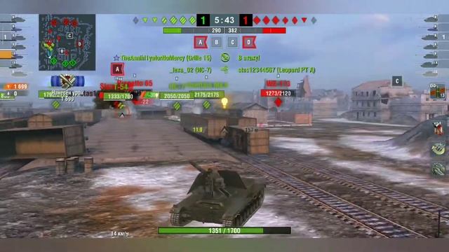 World of tanks blitz Waffenträger auf Pz.IV Карта Химмельсдорф. смотреть онлайн