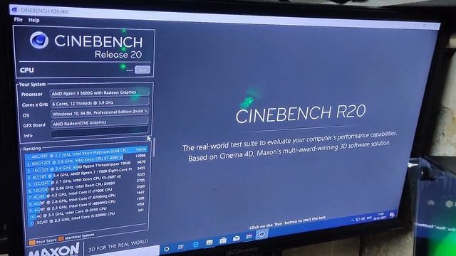 RYZEN 5 5600G vs INTEL i5 11500 CINEBENCH R20 RESULT смотреть онлайн