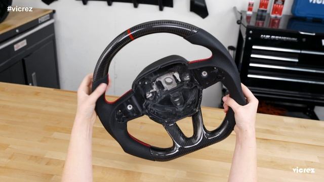 Vicrez Custom OEM Carbon Fiber Steering Wheel vz101784 | 2015-2020 Dodge Challenger смотреть онлайн