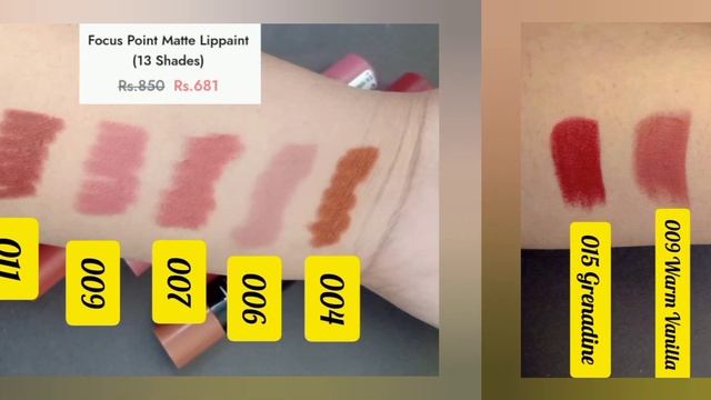 Bonanza Topface Lipsticks Swatches | Matte Lipsticks