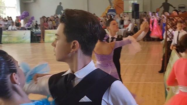 Кубок DANCE-HISTORY 2019, Алексей и Кира, Юниоры 1 Е Стандарт, 1/4 финала, Медленный вальс смотреть онлайн