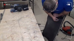 Ремонт лодки ПВХ: замена транца. Транцевая плита 24мм. Часть 2 вырезаем транец.