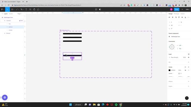 How To Create An Animated Hamburger Menu Icon | Figma Animation Tutorial смотреть онлайн